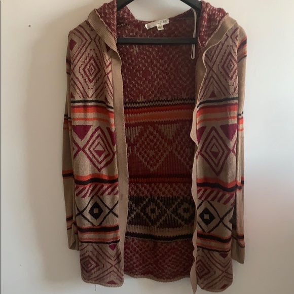Boho/Tribal cardigan sweater - Picture 1 of 3